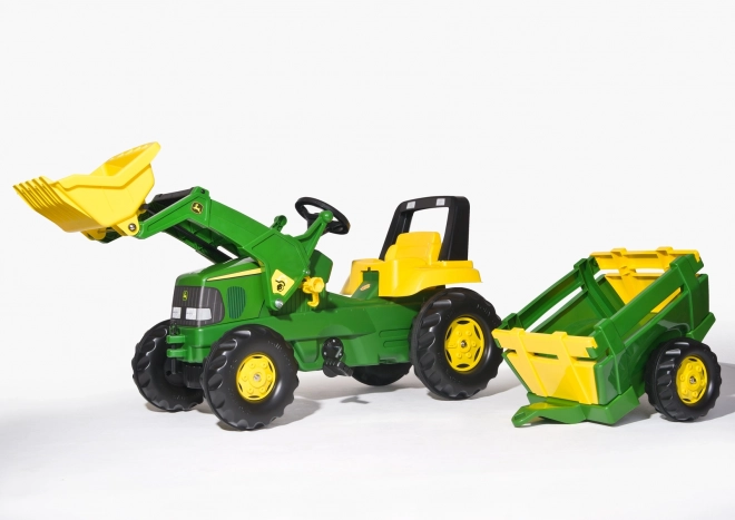 Dětský šlapací traktor s vlečkou John Deere