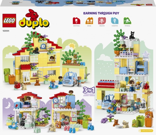 LEGO® DUPLO® 10994 Rodinný dům 3 v 1
