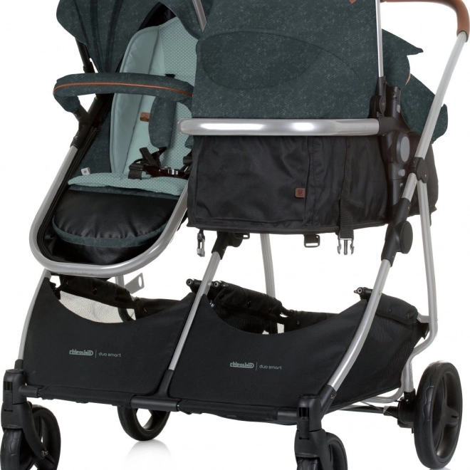 Kočárek pro dvojčata Chipolino Duo Smart Basil