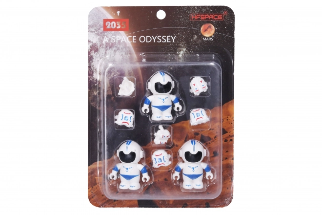 Astronauti 3 figurky 6 cm
