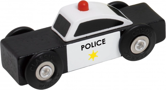 Classic World dřevěná autíčka Policie Hasiči Odtahovka sada 3 ks