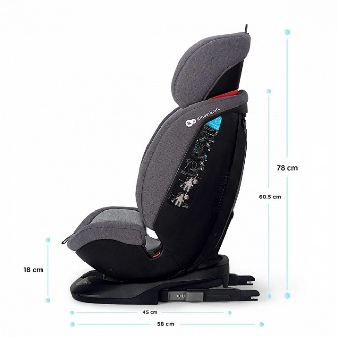 Autosedačka Xpedition 0-36 kg systém Isofix – Šedá