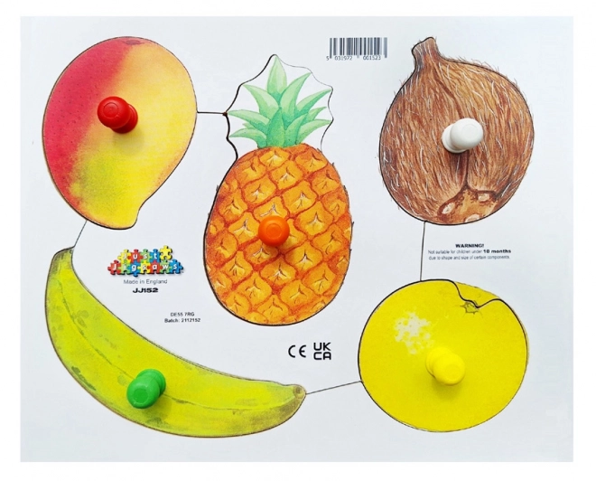 Just Jigsaws Loupeme a Krájíme Plodiny 3 - Dřevěné Puzzle