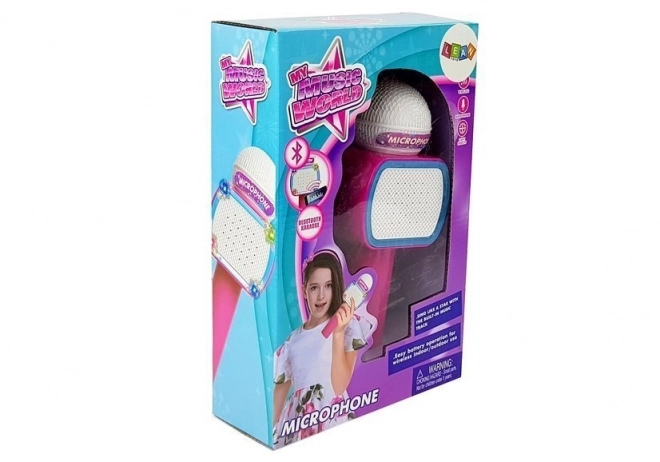 Dětský karaoke mikrofon bluetooth růžový