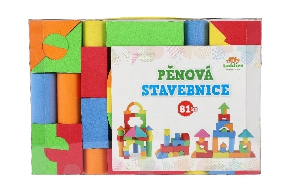 Barevná pěnová stavebnice pro děti