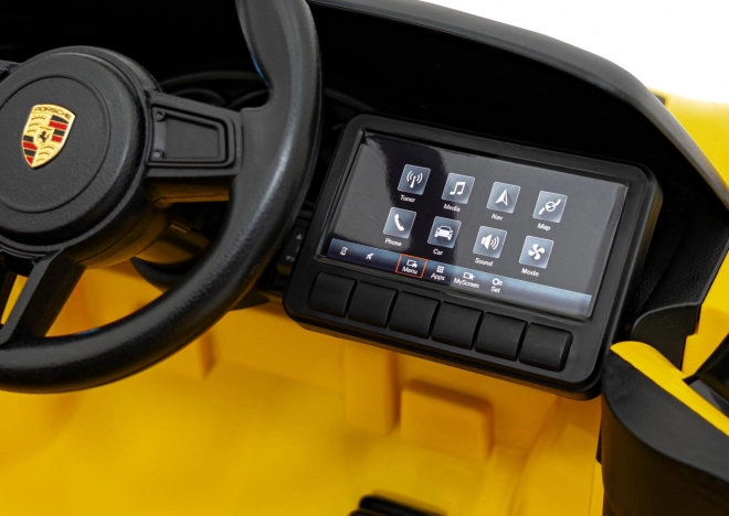 Dětský elektrický vůz Porsche 718 lakovaný – Žlutý