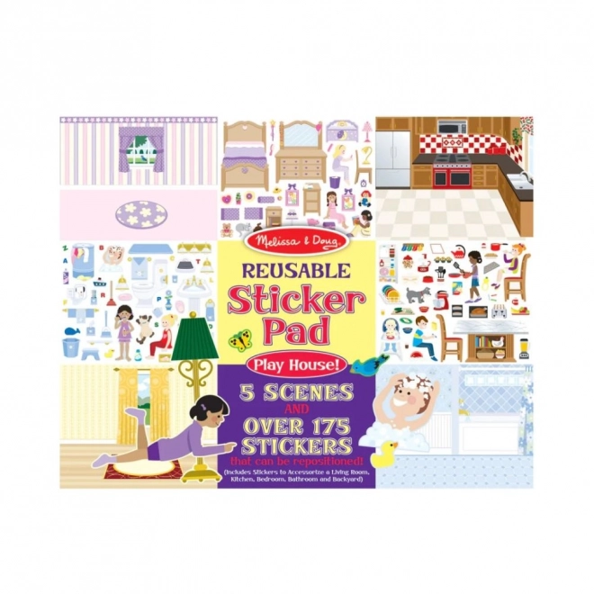 Opakování nálepkové Pady 'Hrajeme si na Dům' Melissa & Doug