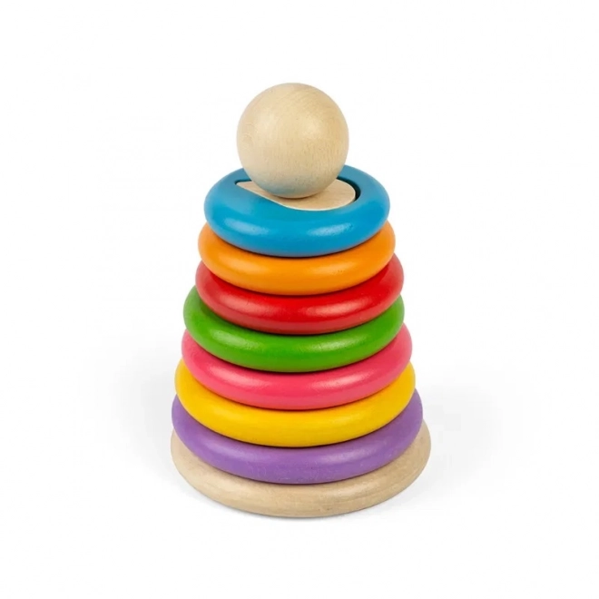Bigjigs Toys nasazování tvarů na dřevěný stojan