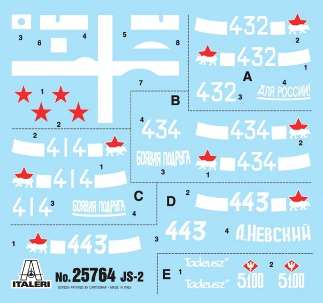 Plastikový model Josif Stalin JS-2 1/56