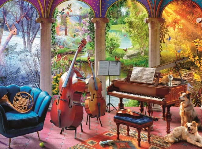 Puzzle Hudba čtyř ročních období XXL 100 dílků