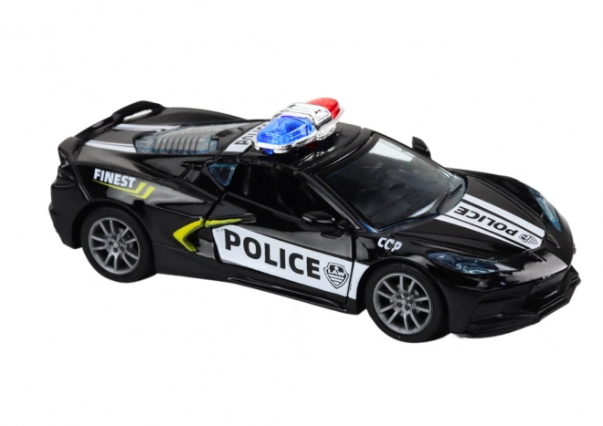 Kovové policejní autíčko 1:32 s náhonem