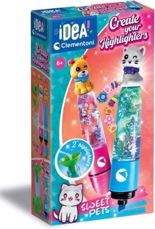 Clementoni Idea kreativní sada na výrobu zvýrazňovačů Sweet Pets