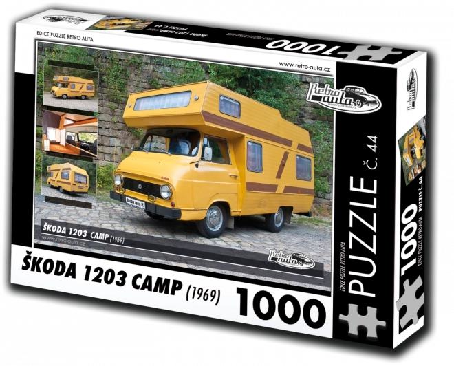 Retro Auta Puzzle Škoda 1203 Camp 1969