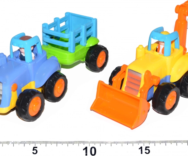 Traktor nebo bagr se setrvačníkem 16 cm
