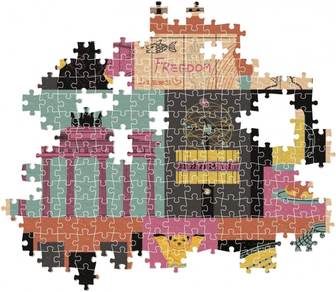 CLEMENTONI Puzzle Style in the City: Berlín 1000 dílků
