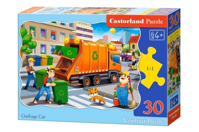 Dětské puzzle Garbage Car