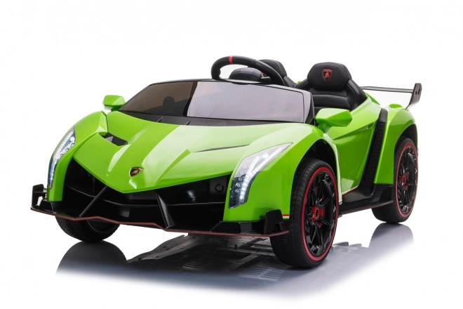 Zelené auto Lamborghini Veneno pro děti