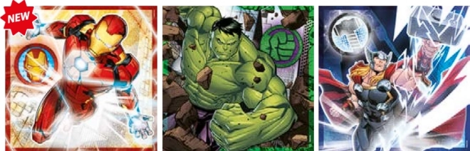 CLEMENTONI Puzzle Avengers 3x48 dílků