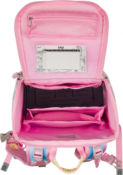 Baagl set Zippy Plus Rainbow Unicorn: aktovka, penál, sáček, zástěra, peněženka
