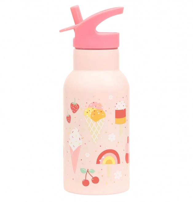 A Little Lovely Company Nerezová lahev na pití 500 ml – Zmrzlina