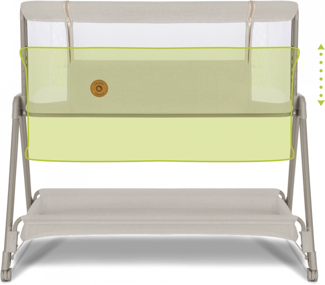 LIONELO Postýlka Luna 2v1 – Beige Sand