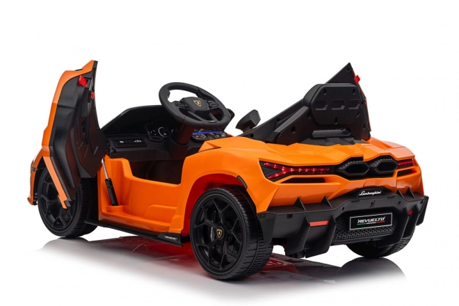 Dětské elektrické auto Lamborghini Revuelto oranžové