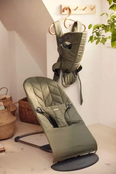 BABYBJORN MINI Tkané dětské nosítko, Tmavě zelená