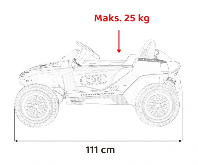Audi RSQ E-TRON vozidlo Šedá