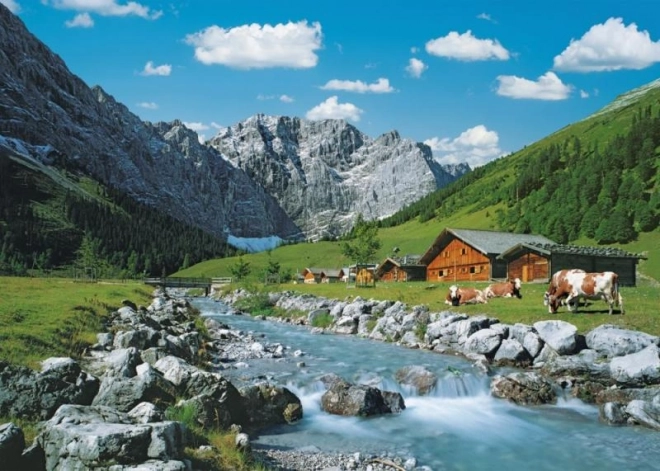 RAVENSBURGER Puzzle Pohoří Karwendel, Rakousko 1000 dílků