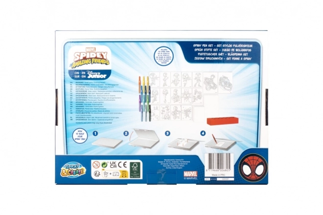 Malířská sada se sprejovými fixami Spidey