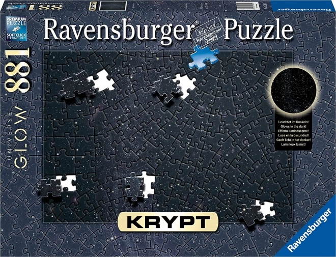 Ravensburger puzzle Krypt Universe Glow 881 dílků