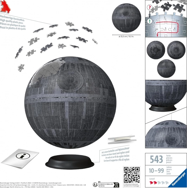 RAVENSBURGER Puzzle-Ball Star Wars: Hvězda smrti 540 dílků