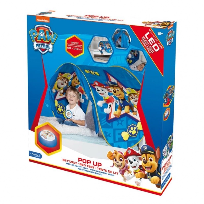 Nebesa nad postel s motivem PAW Patrol s lampičkou