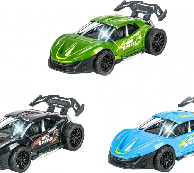 Závodní auto se světelnými a zvukovými efekty 16 cm