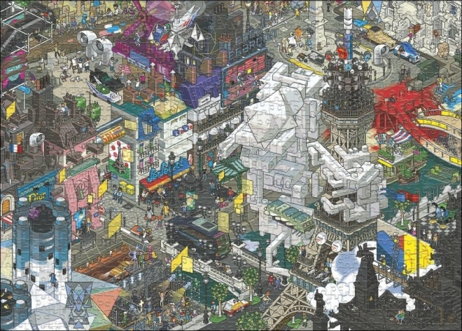 Puzzle Pixorama: Pařížské pátrání 1000 dílků