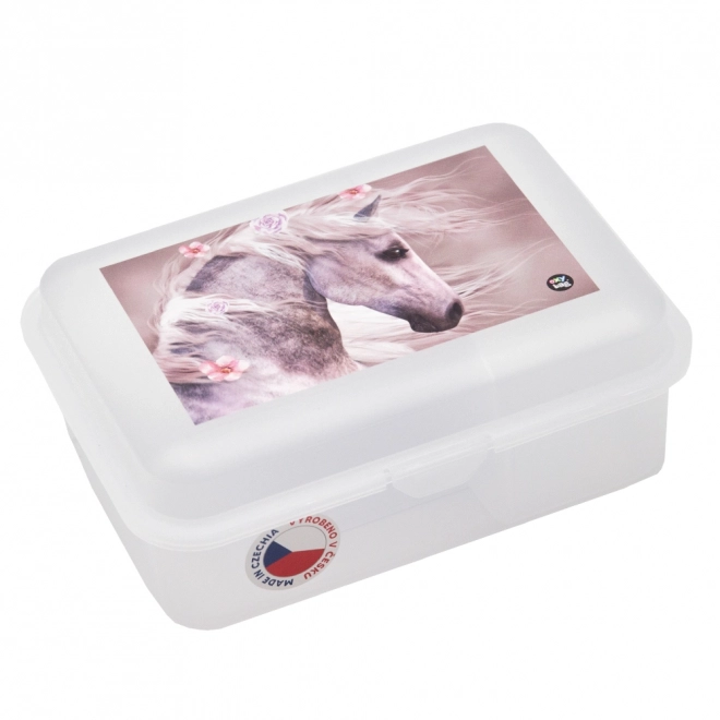 Box na svačinu s přihrádkou kůň Romantic