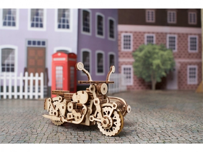 Dřevěné mechanické puzzle vojenský nákladní vůz