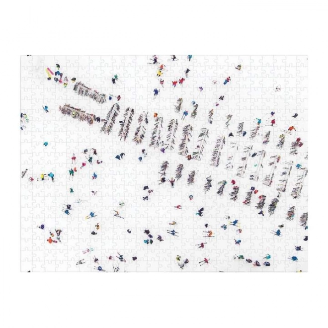 Galison Oboustranné puzzle Sníh Gray Malin 500 dílků
