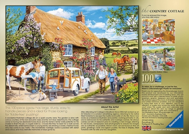 RAVENSBURGER Puzzle Venkovská chalupa 100 dílků