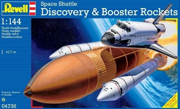 Model plastikový Space Shuttle Discovery & Booster Rockets