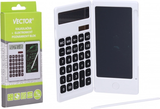 Kalkulačka a elektronický poznámkový blok Vector