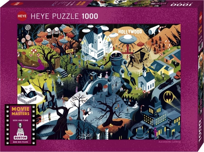 Puzzle Filmoví mistři: Filmy Tima Burtona 1000 dílků