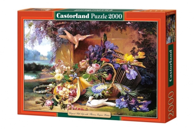 Puzzle 2000 dílků Elegantní zátiší s květinami Eugene Bidau