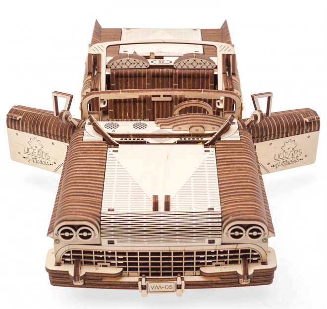 3D dřevěné mechanické auto model Kabriolet snů