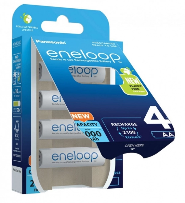 Eneloop nabíjecí baterie AA 2000 mAh, 4ks