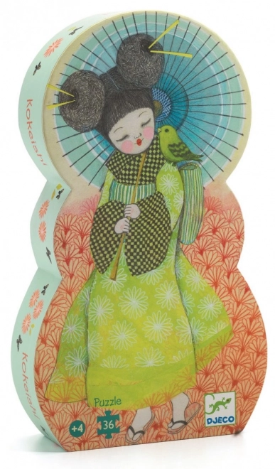Puzzle japonská gejša 36 dílků