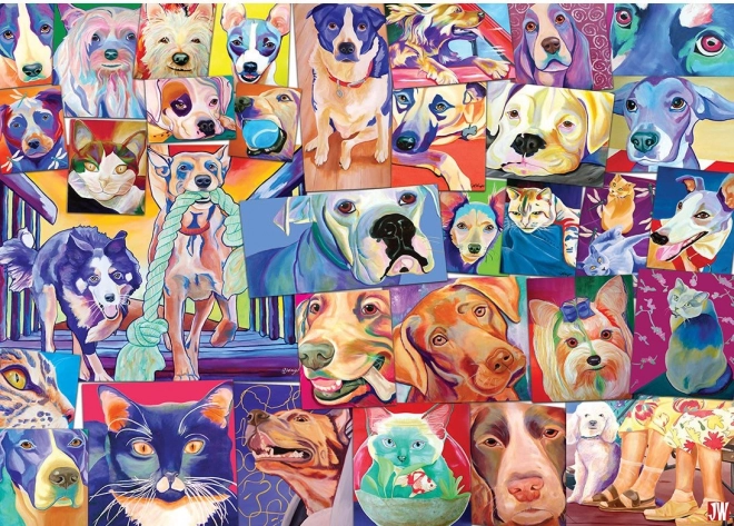 Puzzle Svět koček a psů 1000 dílků