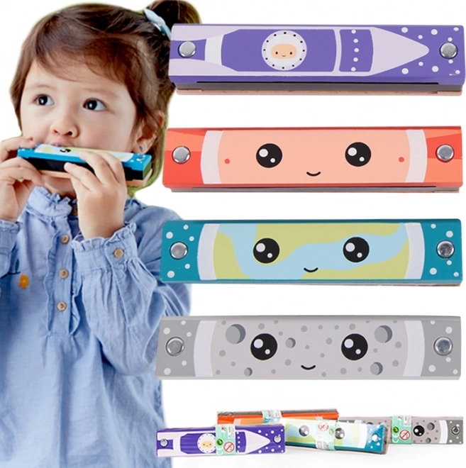 Dřevěná harmonika Classic World pro děti