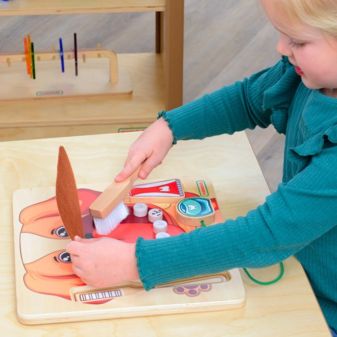Edukační nástěnná deska Masterkidz pro ústní hygienu se psem