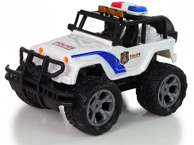 Auto R/C Policejní džíp 1:14 na dálkové ovládání Světelné efekty